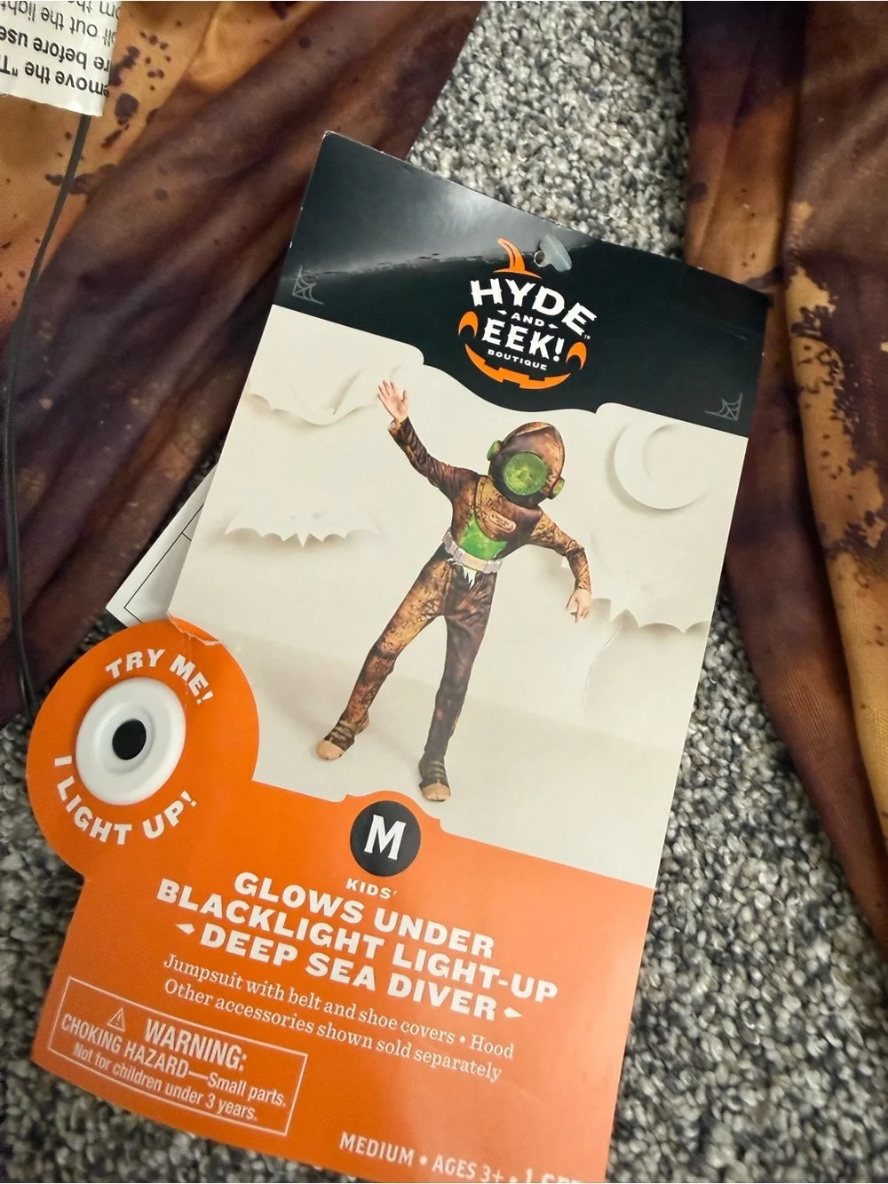 Kids Glow-Up Mutant Costume - Green & Brown